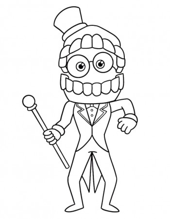 Caine coloring pages