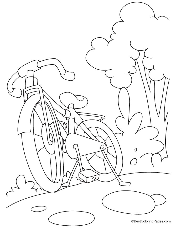 Mountain bike is for sale coloring page | Download Free Mountain 