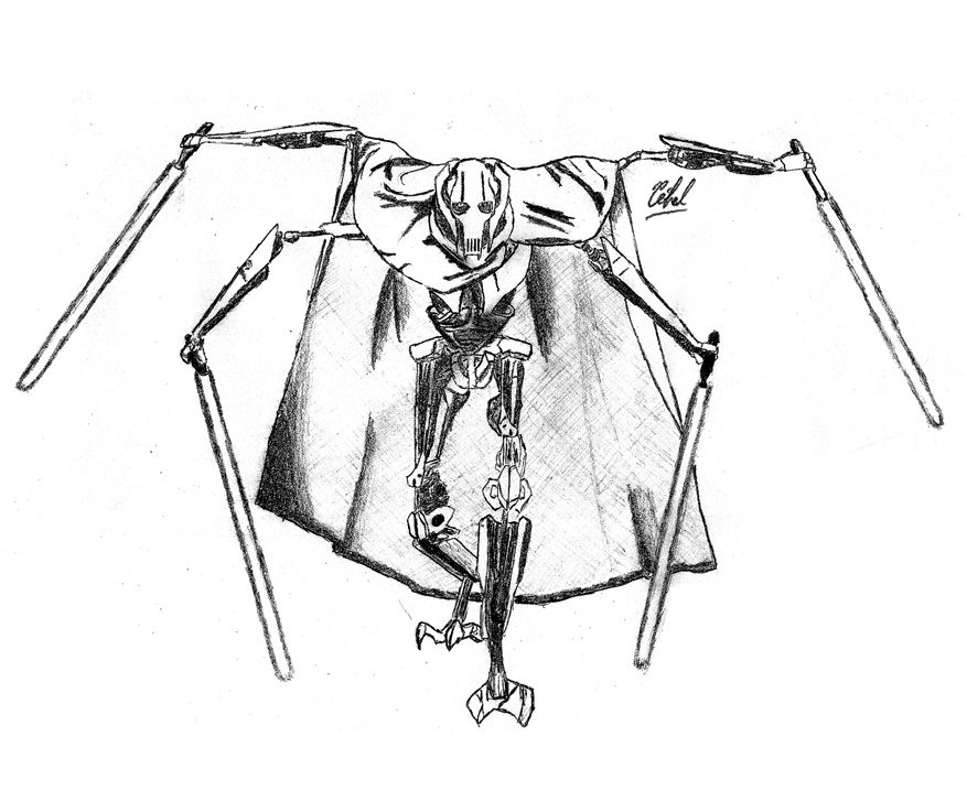 star wars general grievous coloring pages  coloring home