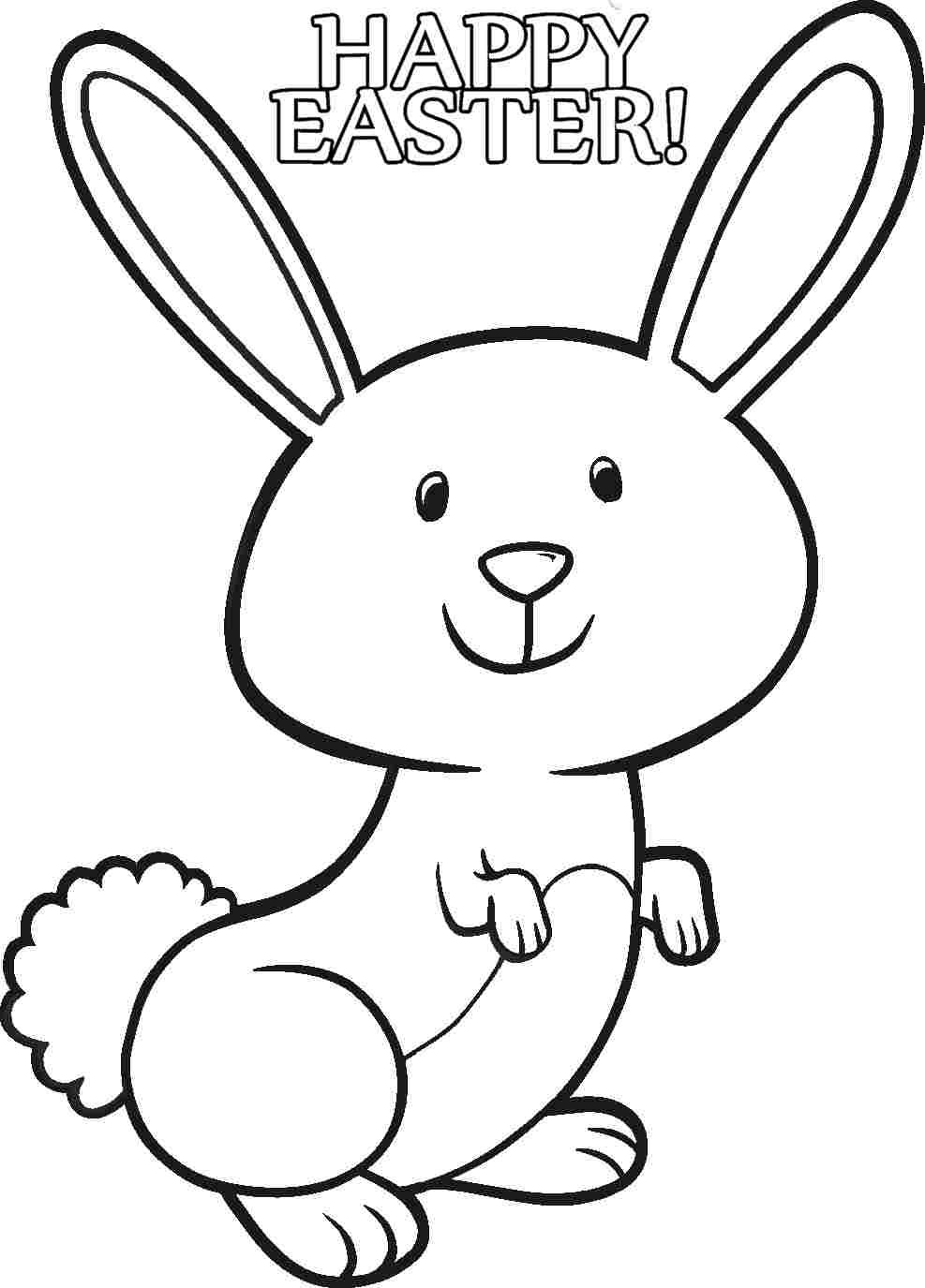 Of Cute Baby Bunnies - Coloring Pages for Kids and for Adults