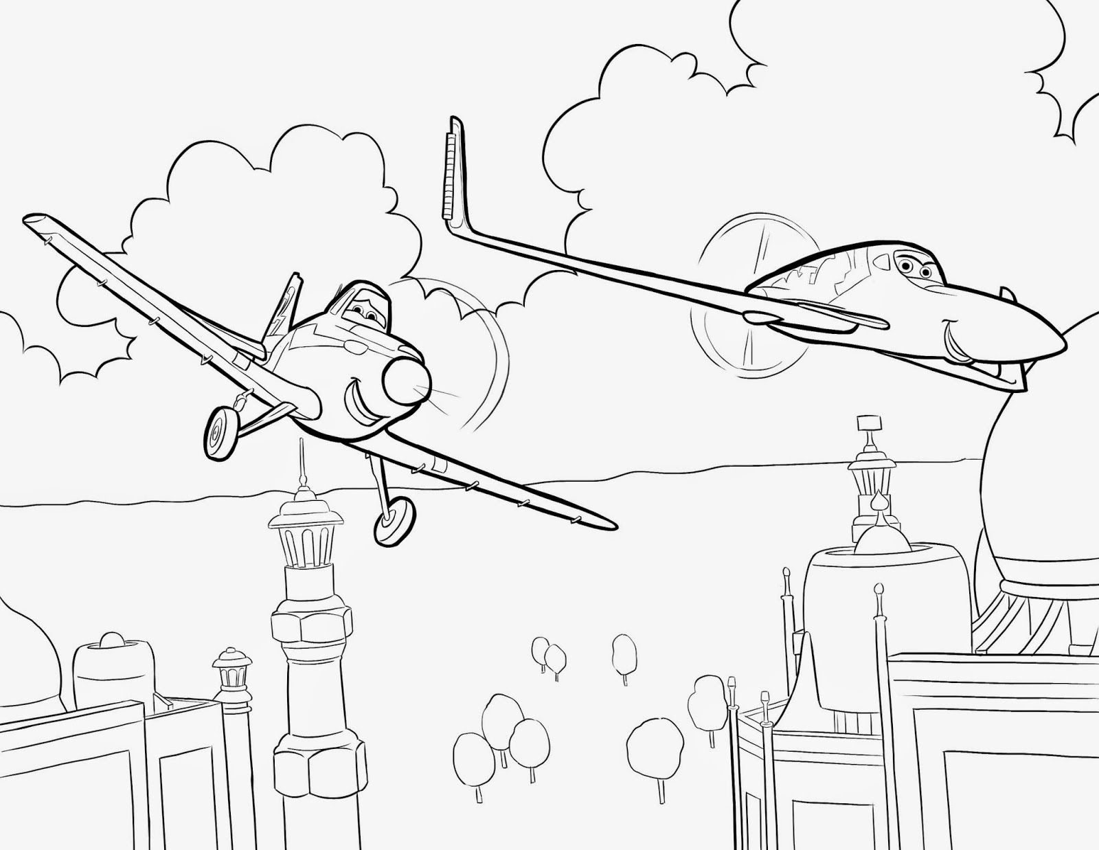 Coloring Pages: Disney Planes Coloring Pages Free and Printable