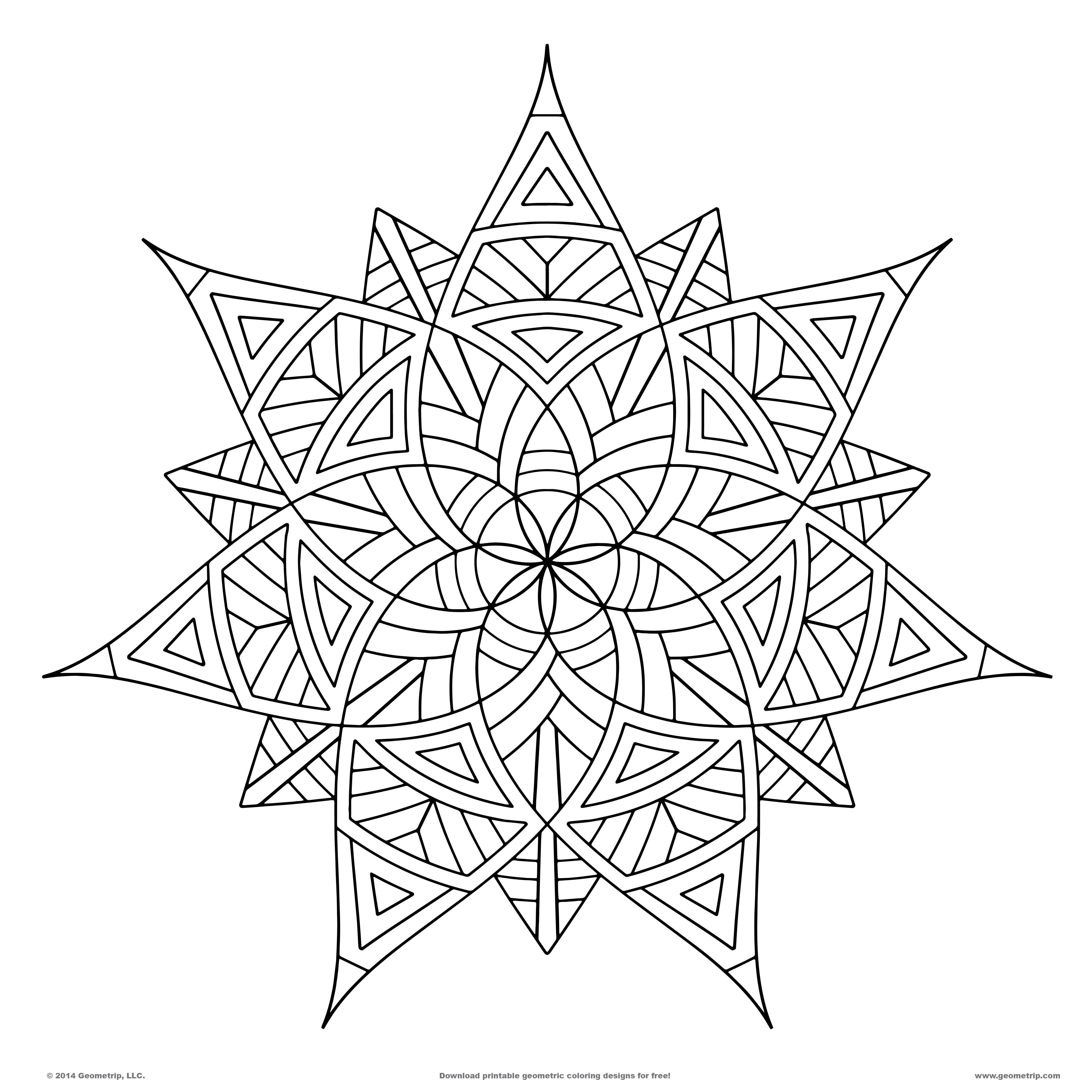 19 Free Pictures for: Free Geometric Coloring Pages. Temoon.us