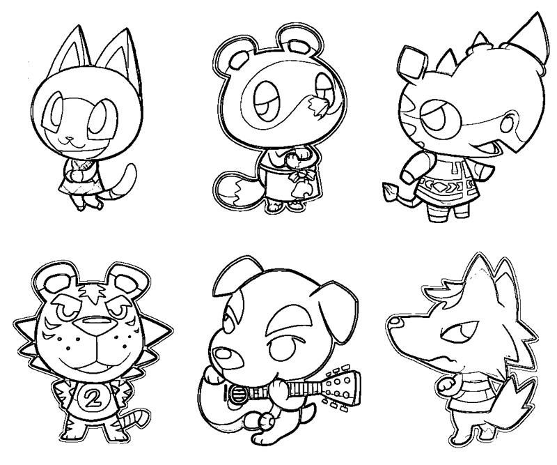 Animal Crossing Coloring Pages Coloring Home
