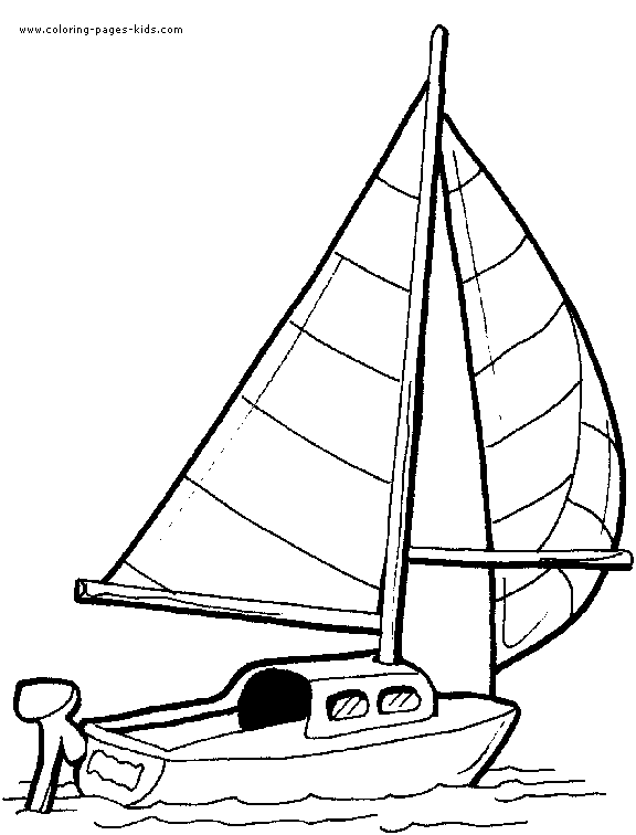 Boat coloring page - Coloring pages for ...
