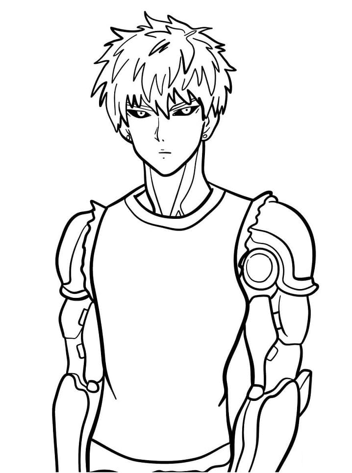 Anime One Punch Man coloring page ...