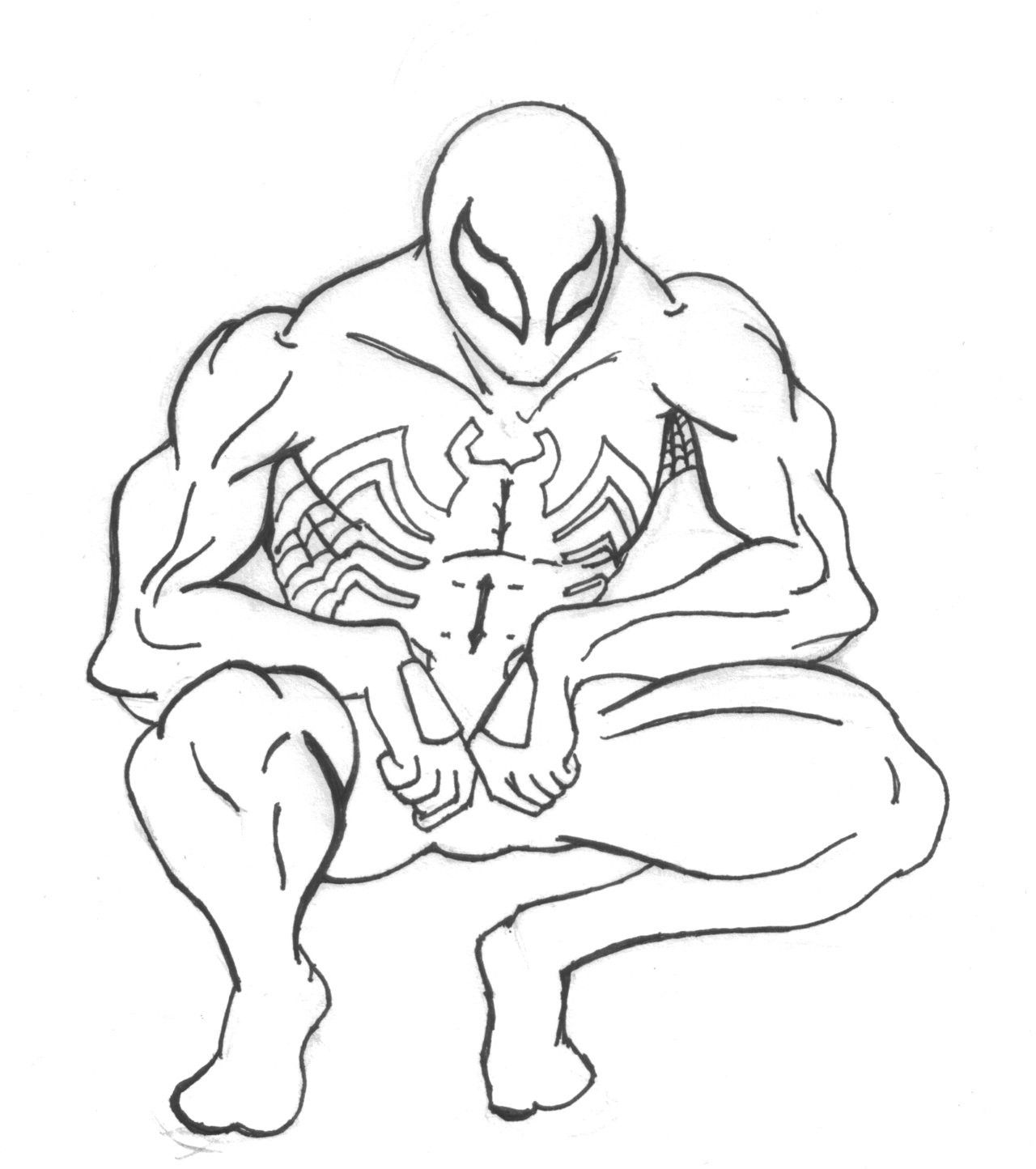 Black Spiderman Coloring Pictures - High Quality Coloring ...
