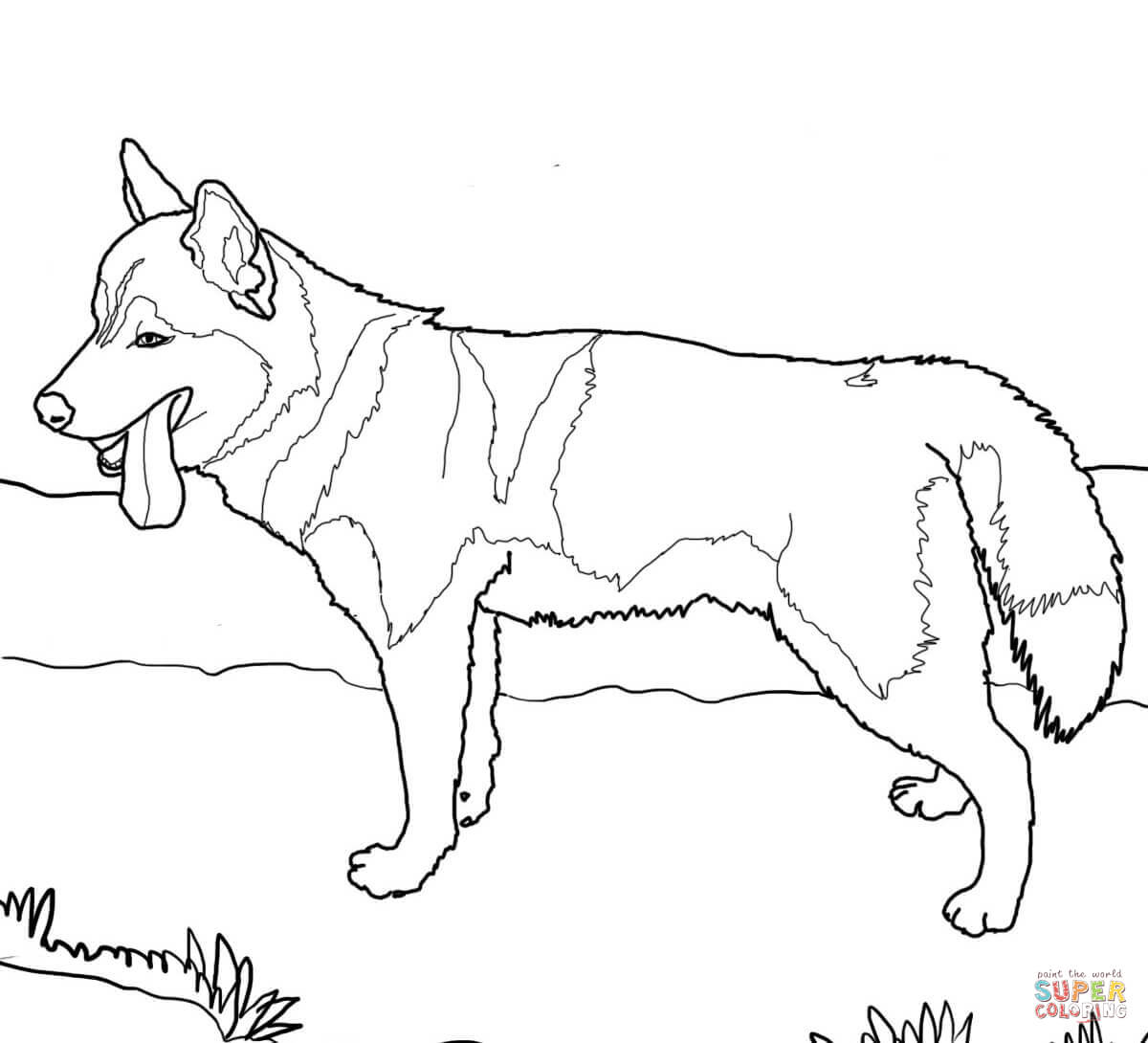 German Shepherd Dog Coloring Pages - Coloring Home