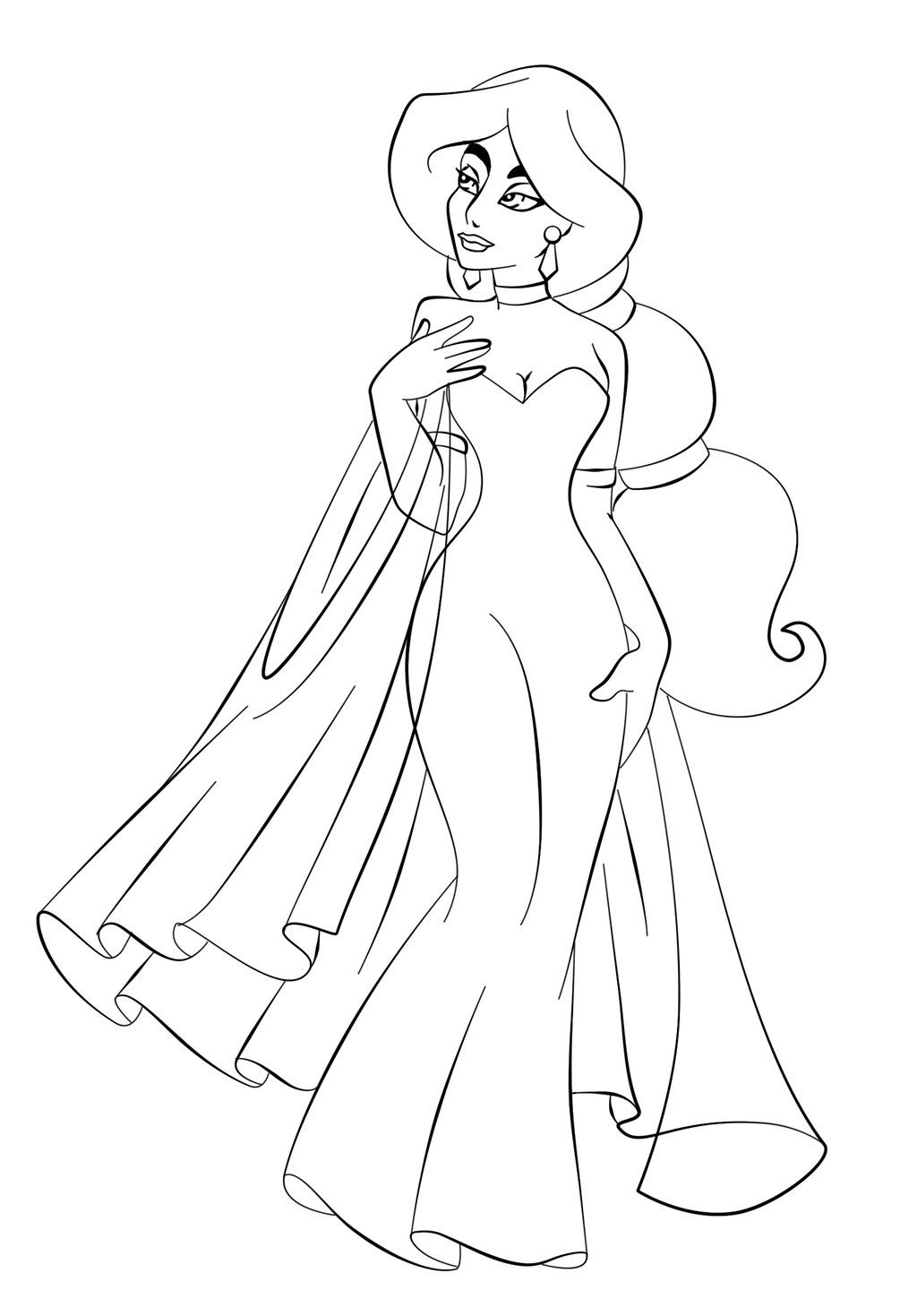 Full Page Princess Coloring Pages - Coloring Home