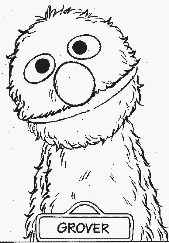 Grover Coloring Pages Coloring Home