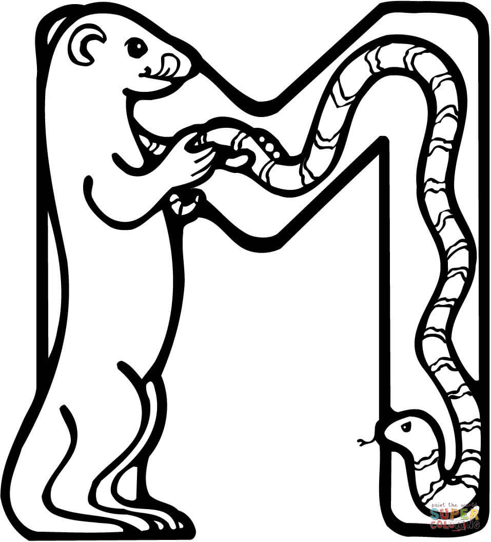 Letter M Coloring Pages For Toddlers