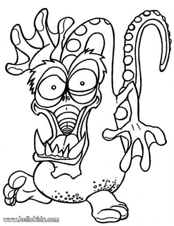 Monster Coloring Book Pages - High Quality Coloring Pages