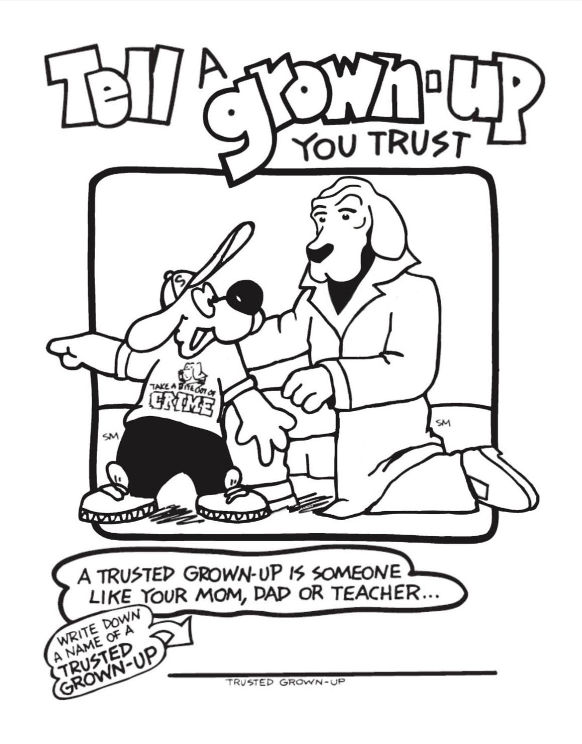 Mcgruff Coloring Page
