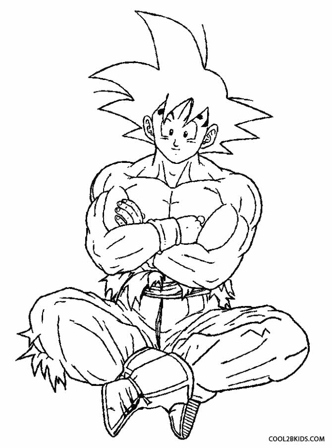 Goku Super Saiyan 4 Coloring Sheets - Coloring Page