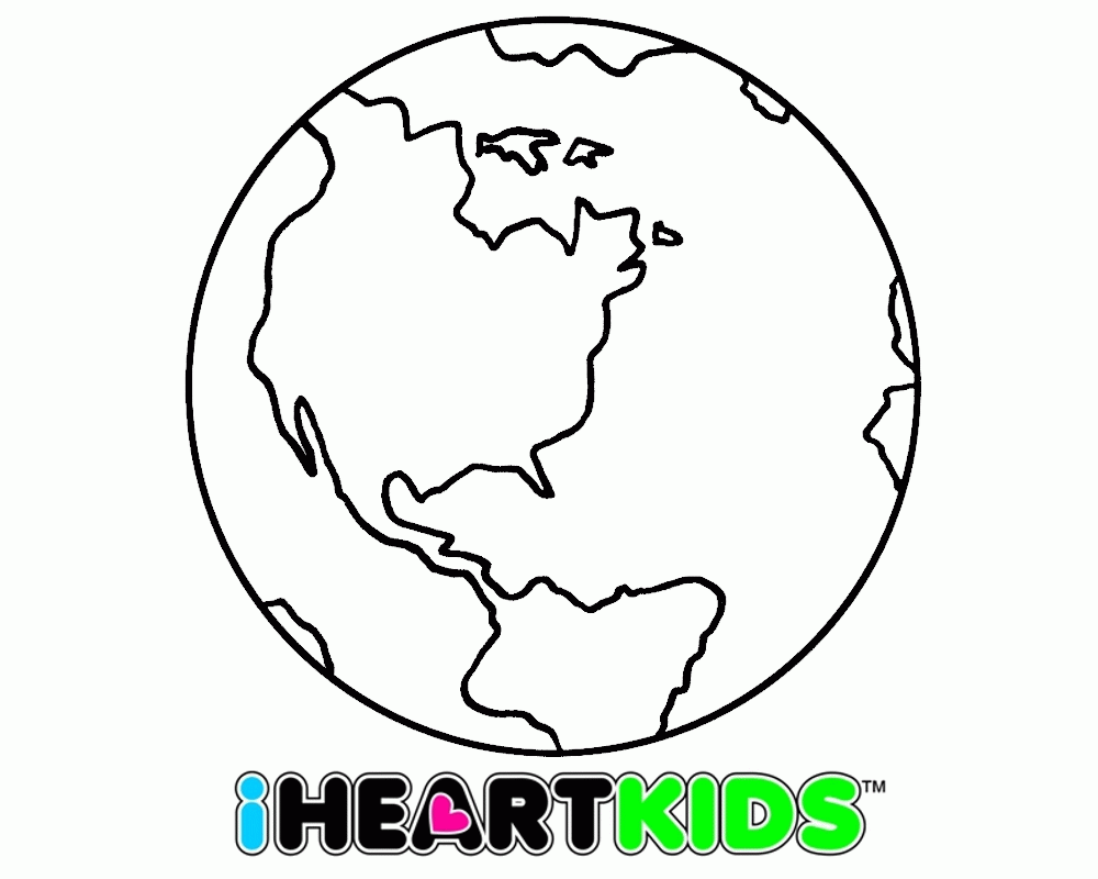 Forms Free Coloring Pages Of World Map Children - Widetheme