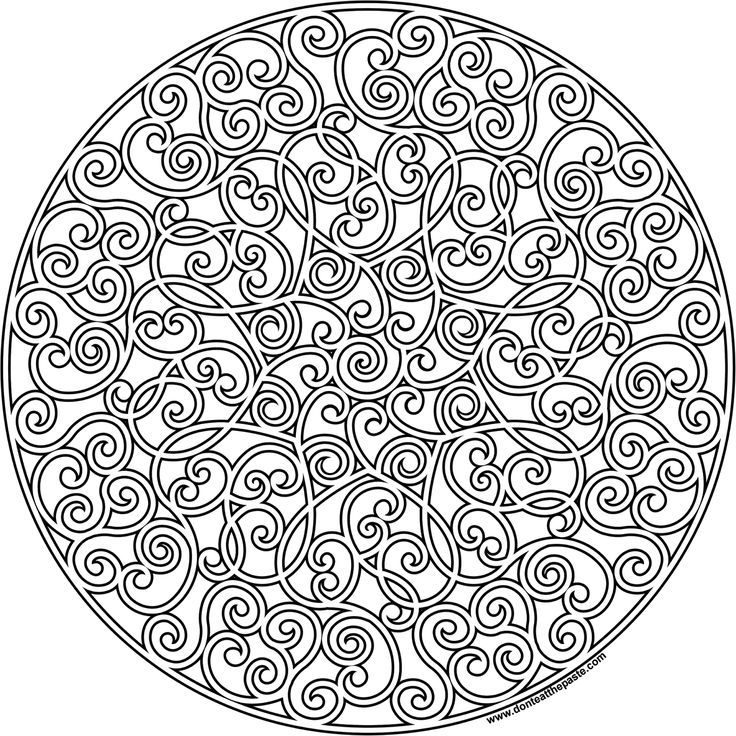 Complex Mandala Coloring Pages Printable - Coloring Home