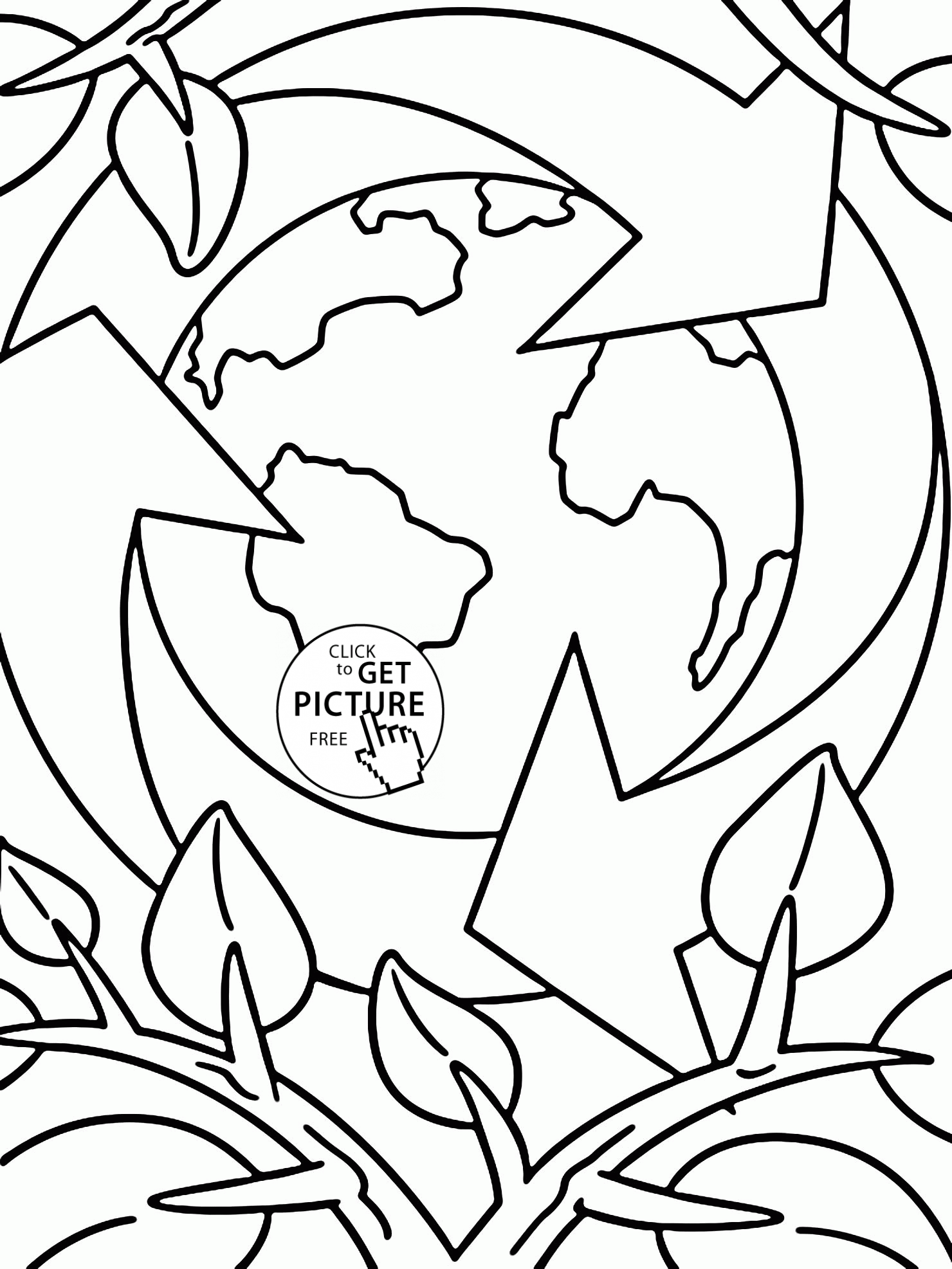 Save the Our Earth - Earth Day coloring page for kids, coloring ...