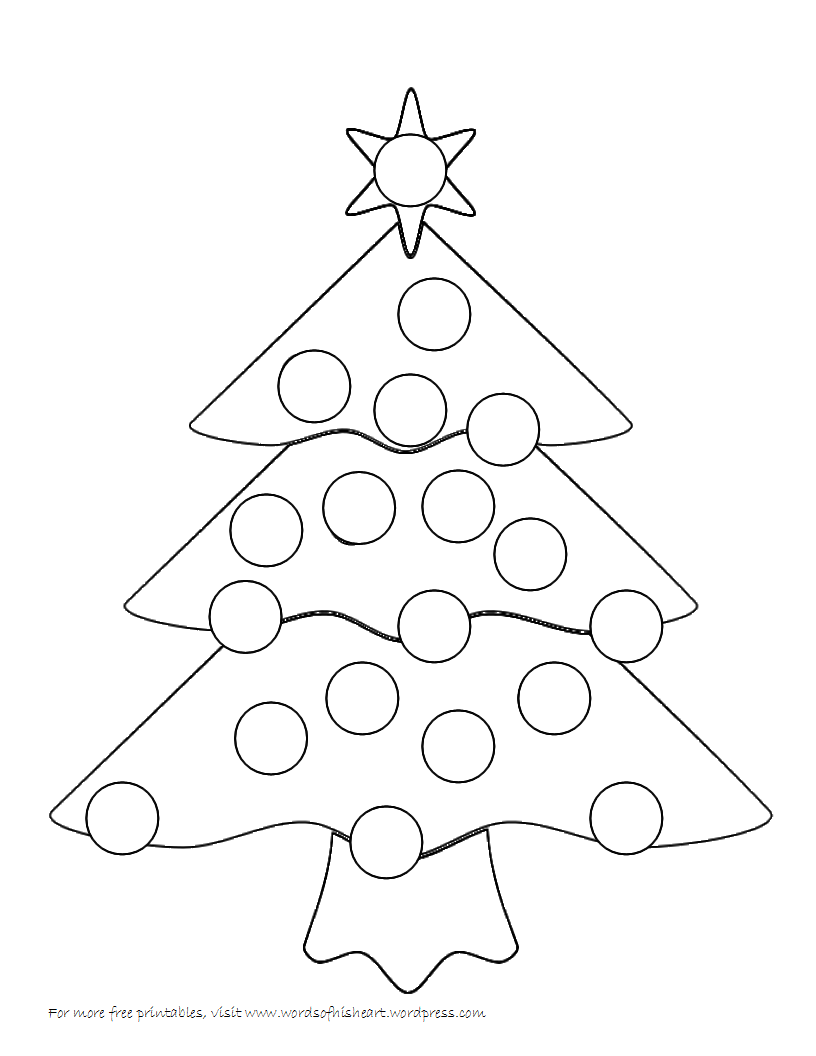 christmas-tree-bingo-dauber-coloring-pages-coloring-home