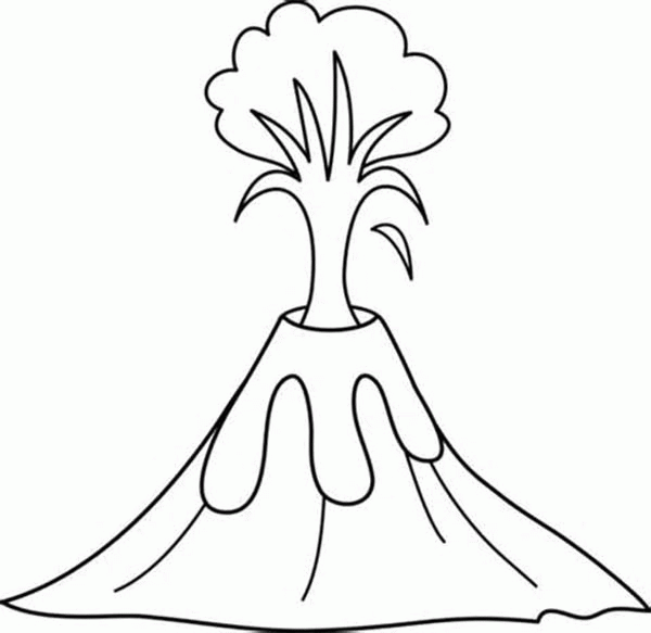Printable Volcano Coloring Pages - Coloring Home
