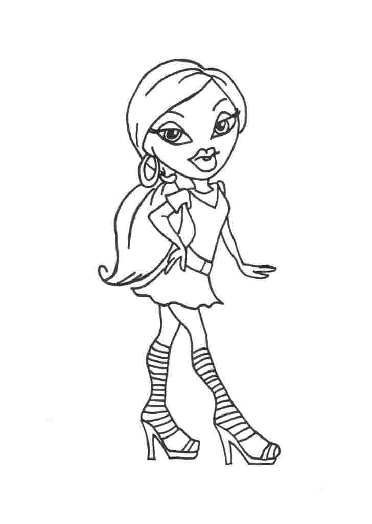 Bratz Shopping Coloring Pages - Coloring Pages For All Ages