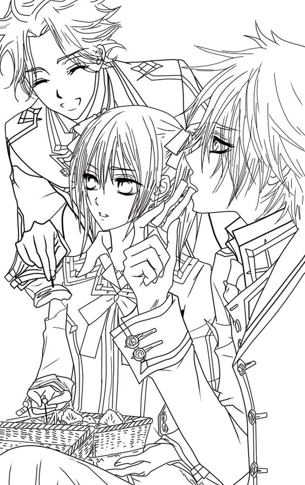 Vampire Knight Coloring Page - Coloring Home