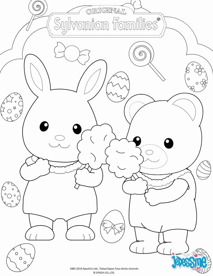 Calico Critters Coloring Pages - Coloring Home