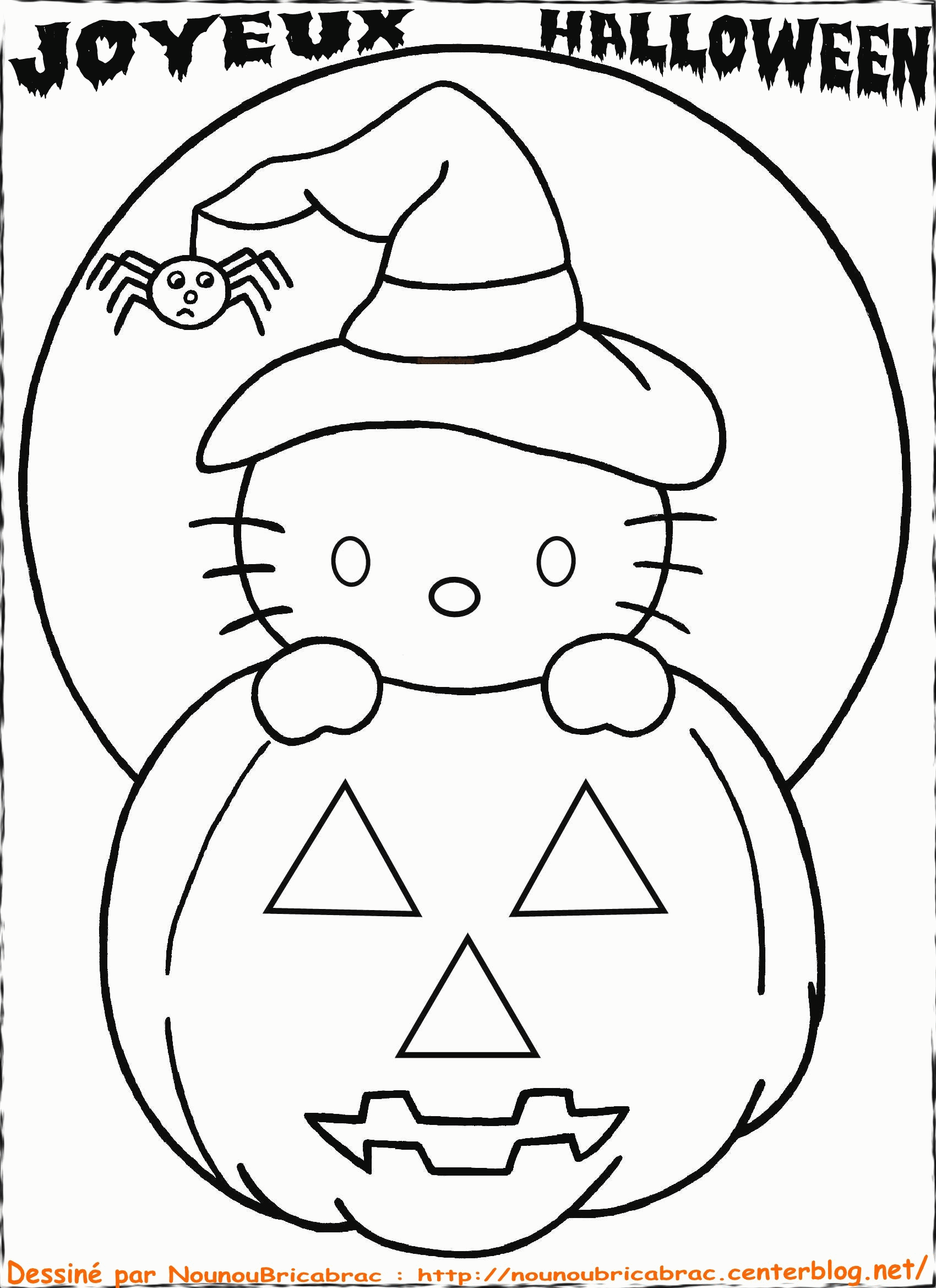 Hello Kitty Halloween Coloring Pages - Coloring Home