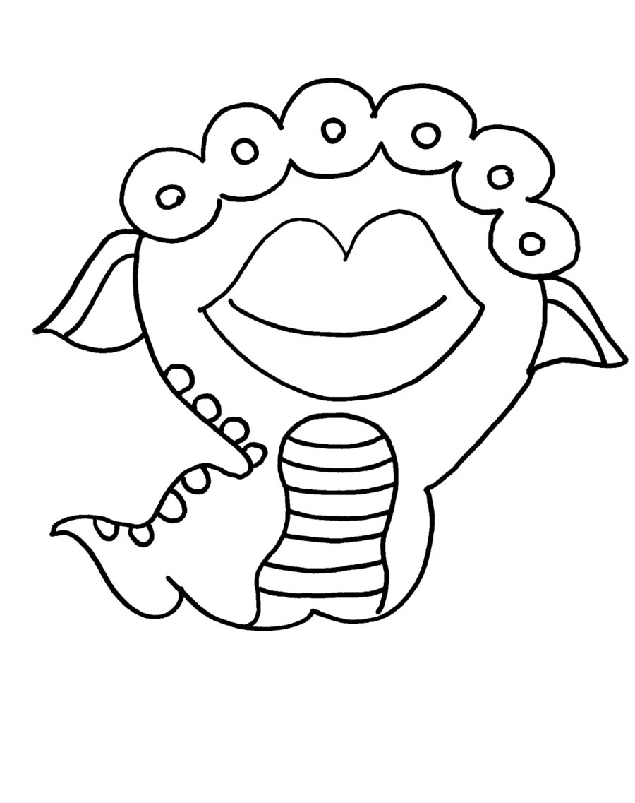 Eyes Monster Coloring Page - Free Printable Coloring Pages for Kids
