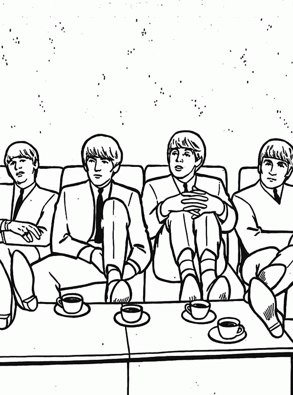 The Beatles Musical Yellow Submarine Coloring Pages | Batch Coloring