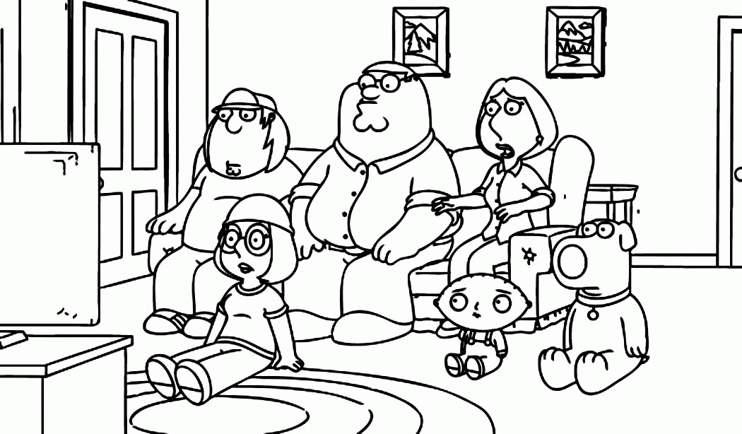 Printable Family Guy Coloring Pages | Coloring Me
