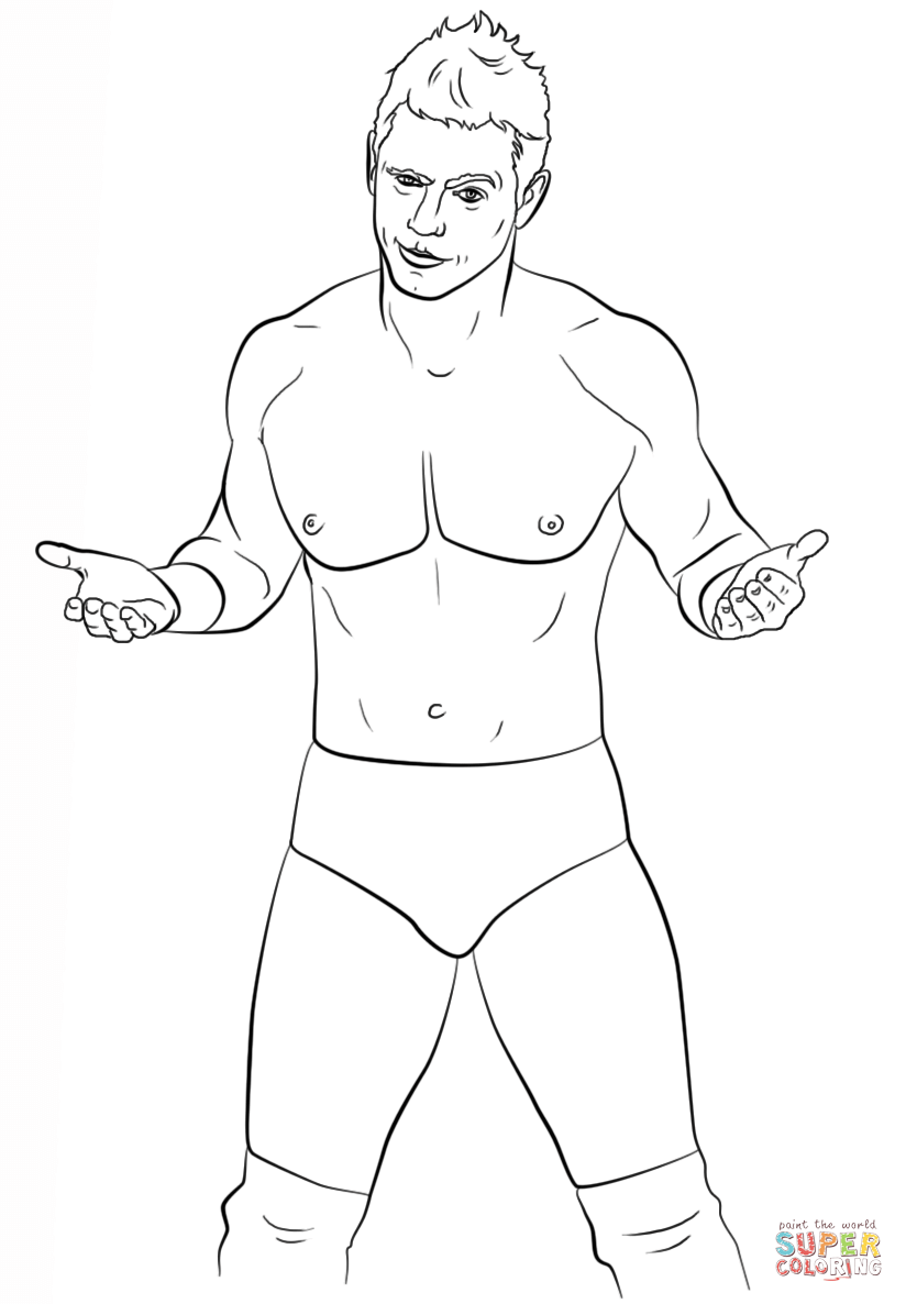 WWE The Miz coloring page | Free Printable Coloring Pages