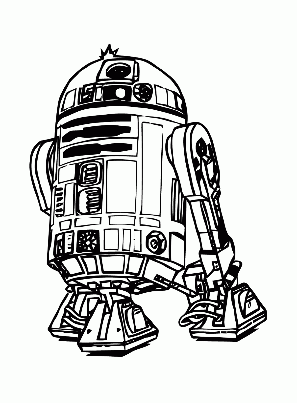 Star Wars Coloring Pages R2d2  Coloring Home