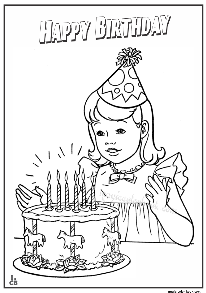 Happy Birthday coloring pages 08