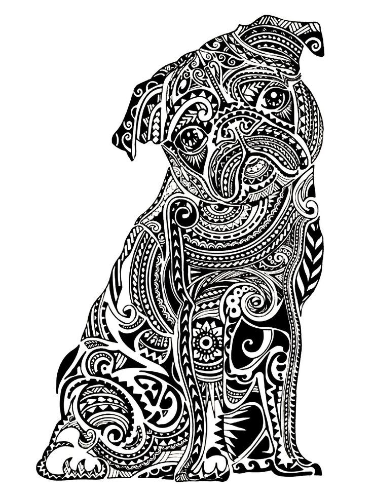Printable Pug Coloring Pages   Coloring Home