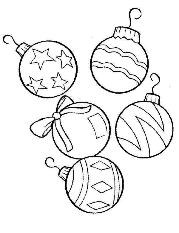 Printable Christmas Ornaments For Kids Coloring Home