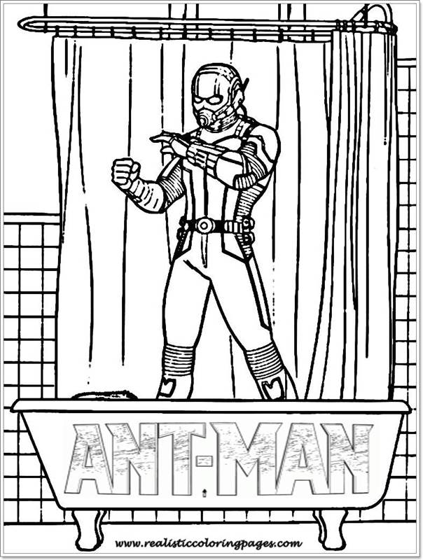 Printable Ant Man Coloring Sheet | Realistic Coloring Pages
