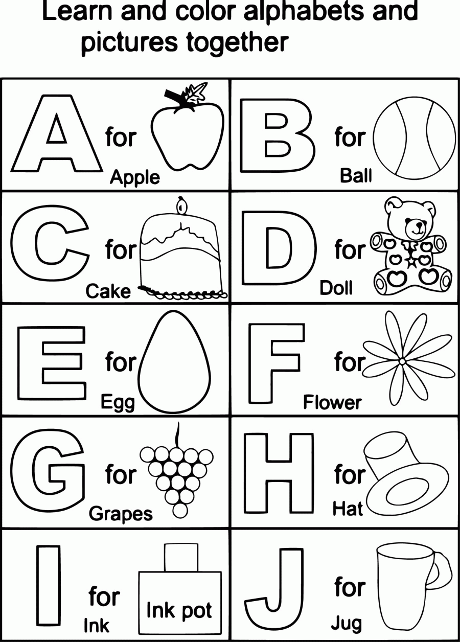 Abc Coloring Page Printable - High Quality Coloring Pages