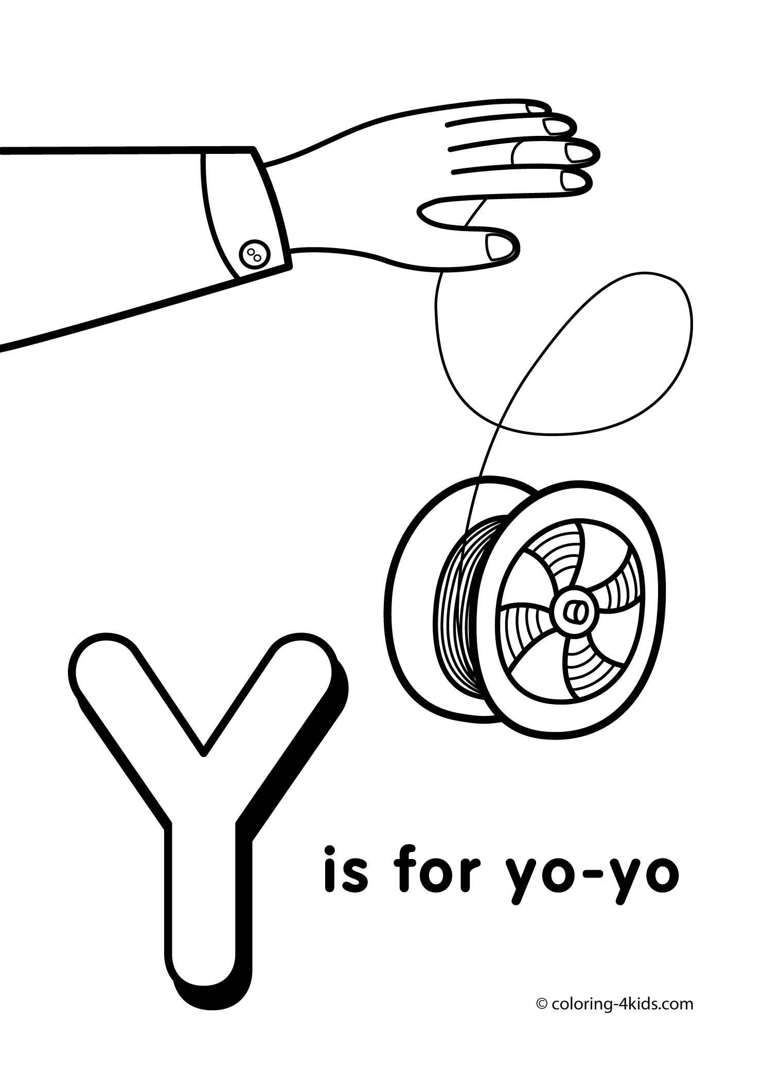 Free Printable Letter Y Coloring Pages - Coloring Home