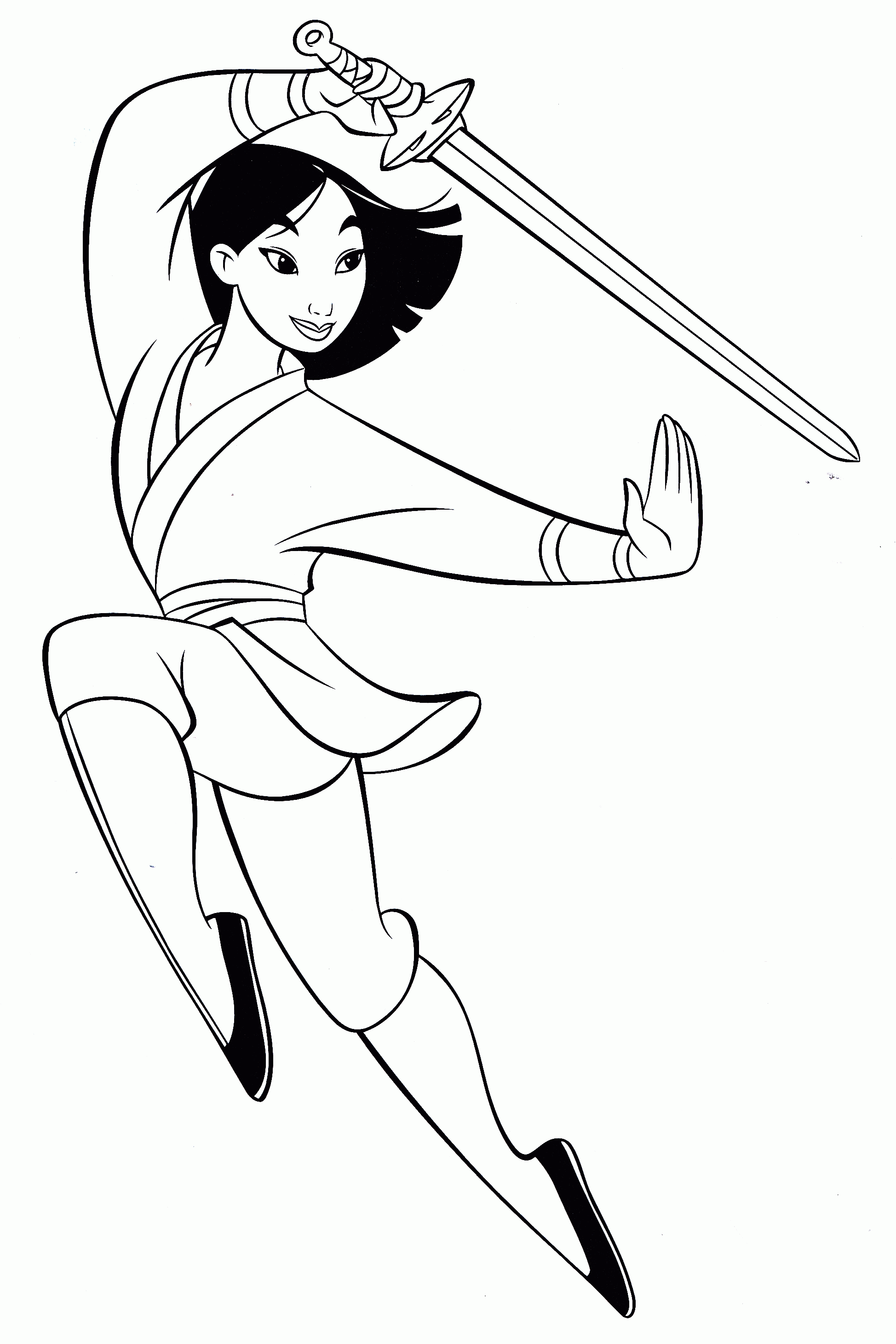 Mulan Free Coloring Pages   Coloring Home