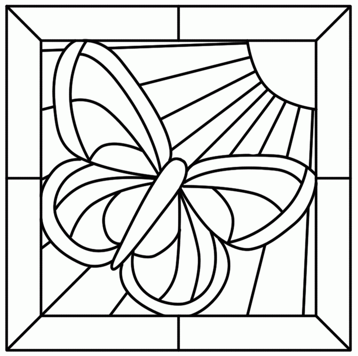 Free Printable Stained Glass Window Coloring Pages Coloring Home