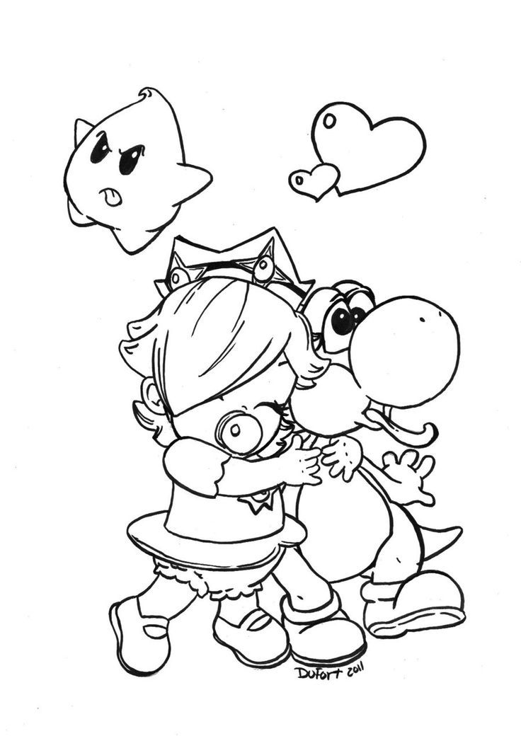 Baby Rosalina Coloring Pages Kids Adults Home