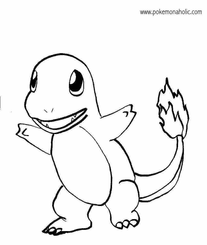 Pokemon Charmander Coloring Pages - Coloring Home
