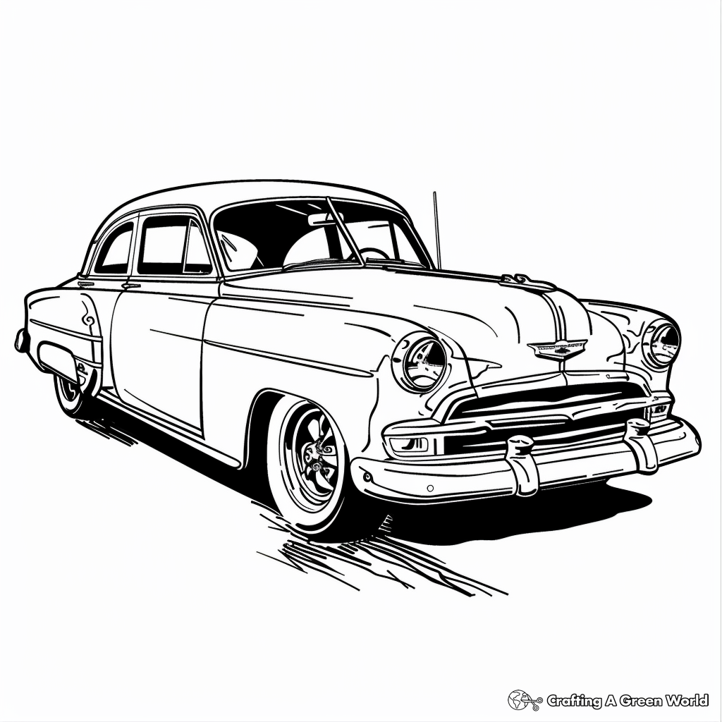 1950's Coloring Pages - Free & Printable!