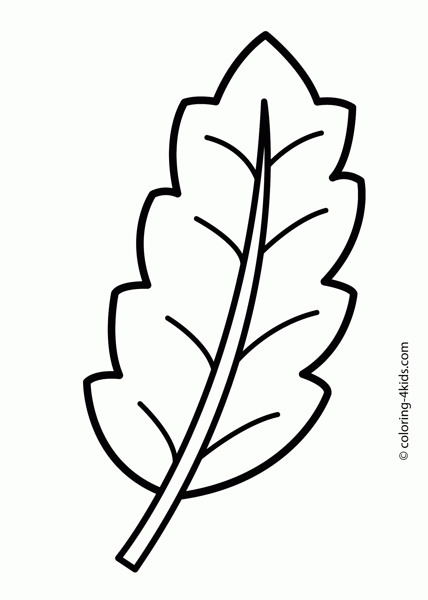 Leaves Coloring Pages Printable - Coloring Home