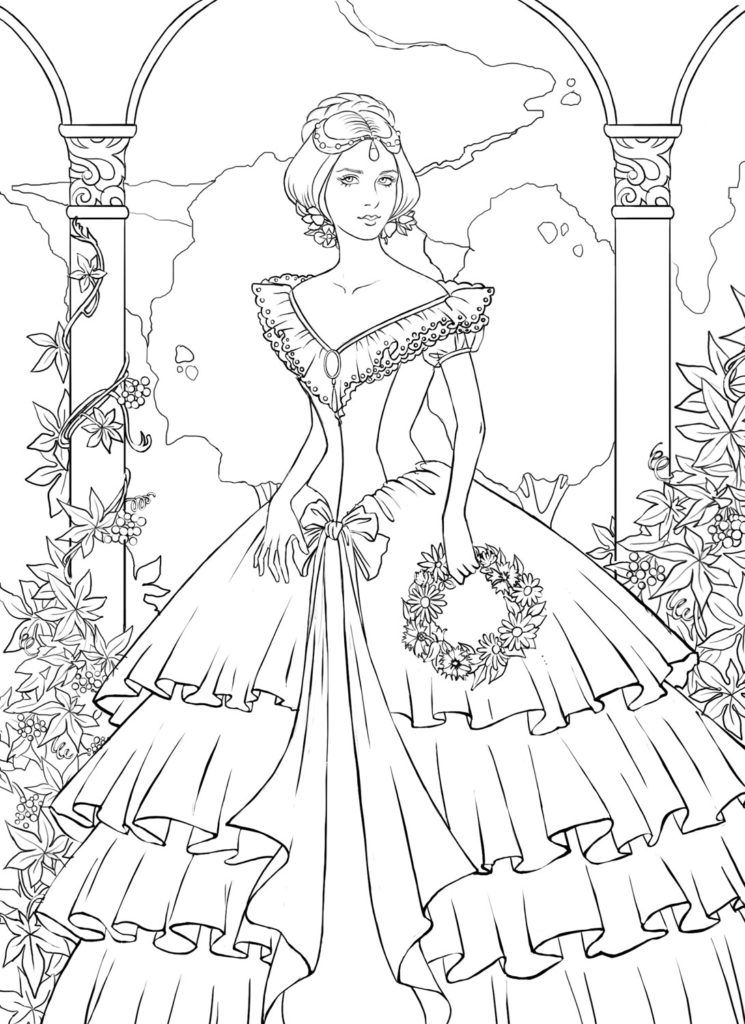 Coloring Pages: Detailed Landscape Coloring Pages For Adults ...