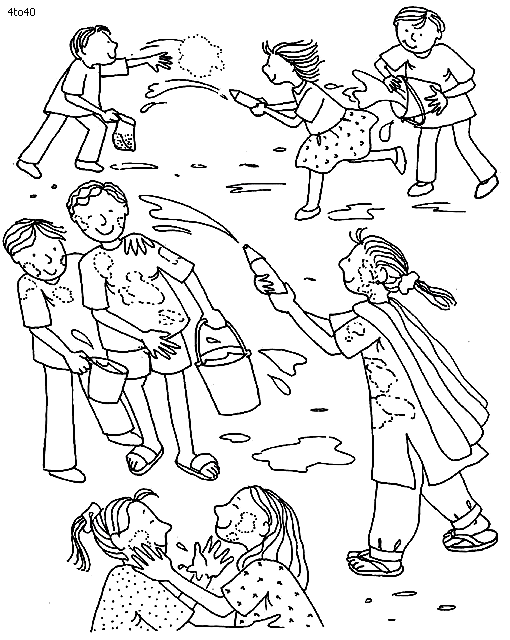 Holi Coloring Pages Coloring Home