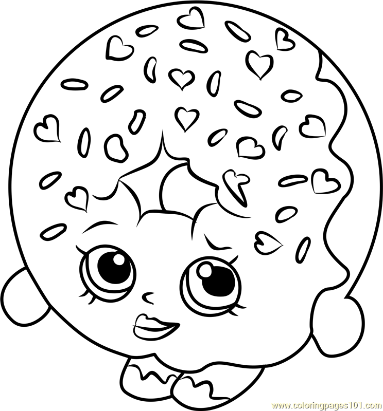 D'lish Donut Shopkins Coloring Page - Free Shopkins Coloring Pages ...
