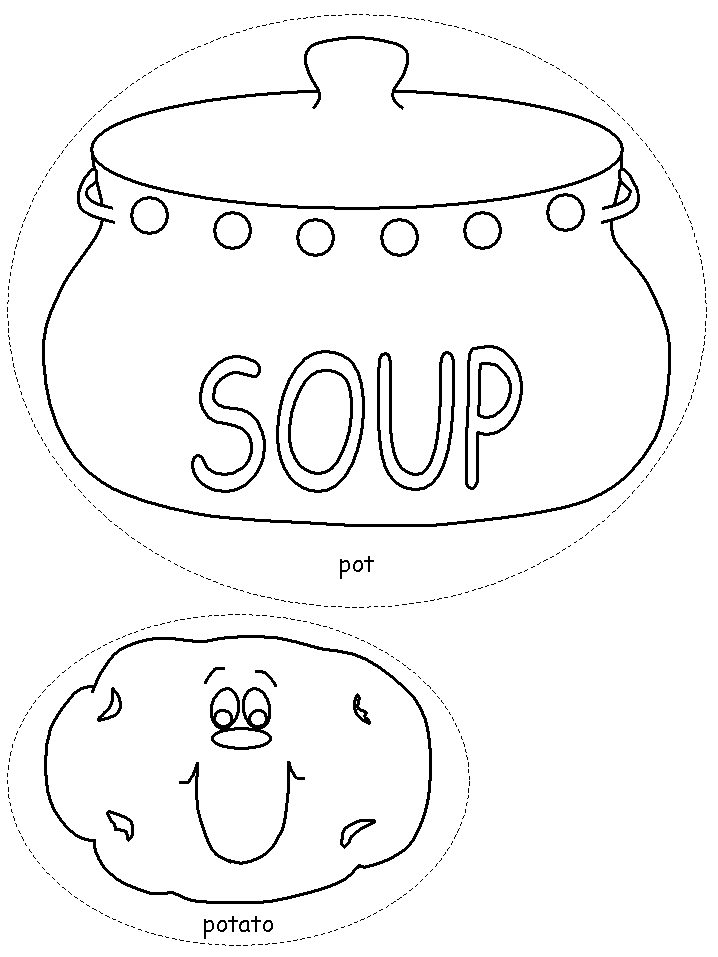 Stone Soup Coloring Page Coloring Home