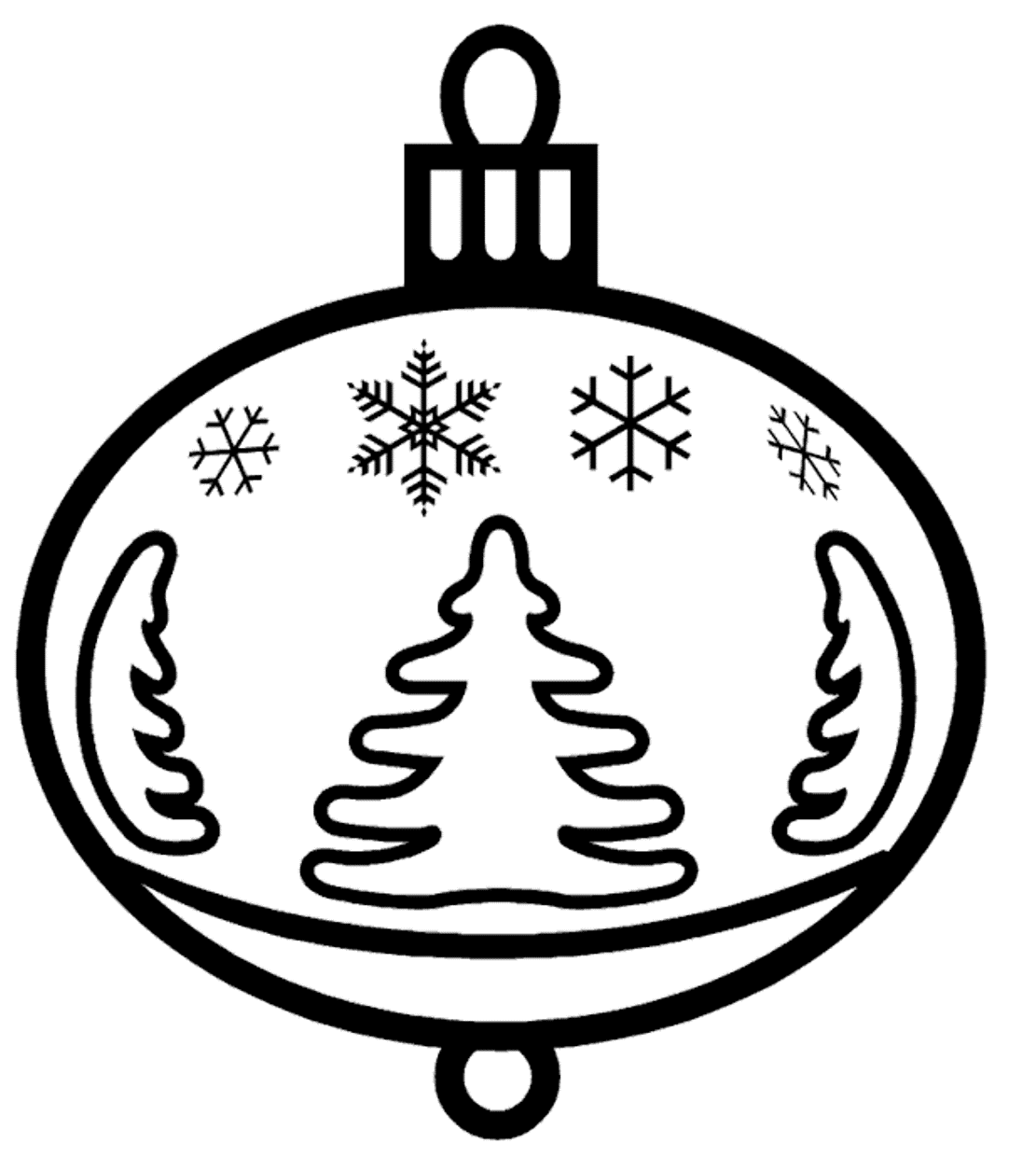 Christmas Coloring Page Ornament | Christmas Coloring pages of ...