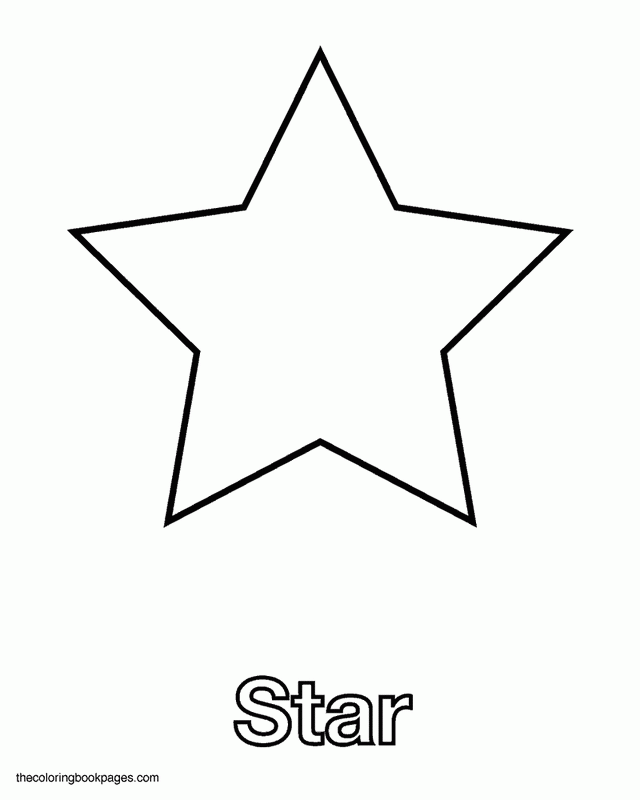 Star Coloring Pages For Preschoolers Coloring Home