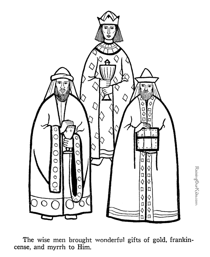 Three Wise Men coloring pages to print 047